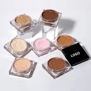 Mat bulanıklık Vegan yüz tozu özel etiket talk ücretsiz gevşek toz kendi Logo özel pembe makyaj gevşek ayar tozu - Product Image 1