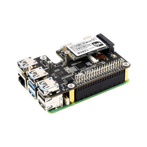 Cappello da PCIe a 3.2 USB Gen1 e M.2 per Raspberry Pi 5 supporta l'unità a stato solido protocollo NVMe espande le porte 3.2 USB 4 ch