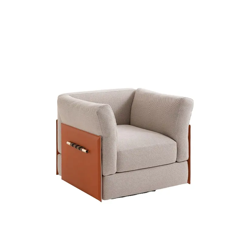 Sofà da salotto di lusso stile italiano Set divano moderno in microfibra in pelle divano singolo