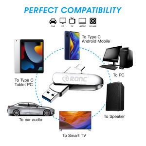 Ronc 16gb 32gb 64gb 128gb OTG Usb 3.0 Flash Drive foto Stick Memory Stick di archiviazione esterna per telefono Android - Product Image 3
