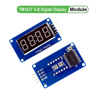 <strong>TM1637</strong> LED Display Module For 7 Segment 4-Bits 0.36Inch Red Anode Digital Tube LED brightness adjustable with clock hour - Product Image 1