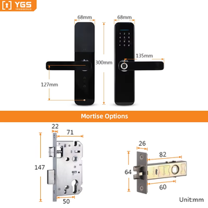 Intelligente App Smart Life Tuya Wifi digitaler Finger abdruck Smart Holztür schloss für Heimarbeit - Product Image 3