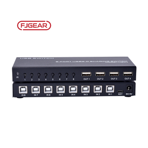 U804Fjgear安くて素晴らしい8入力4出力セレクター8ポートUSB2.0KvmUSBプリンター共有スイッチ - Product Image 5