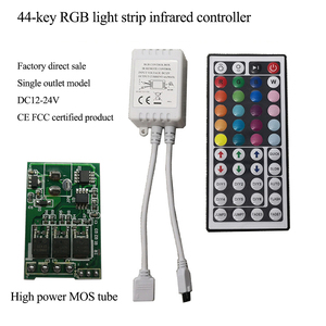 High Quality 44 Keys <strong>DC12V</strong> Dual Connectors Output IR RGB LED Strip Light <strong>Remote</strong> Control - Product Image 4