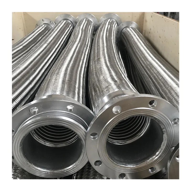 Schlauch gewelltes Rohr große Durchmesser Flansch Metall Naturindustrie ISO rund ASTM Edelstahl geschweißtes Rohr 300 Serie 100 mm