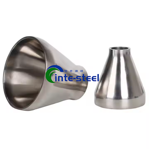 钢管减速器ER 4 "X2" XS <span class=keywords><strong>A420</strong></span> <span class=keywords><strong>WPL6</strong></span> + N ASME B16.9 BW偏心减速器碳不锈钢减速器管件