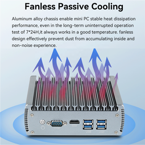 6 LAN 2.5G Intel I225V Nic Industrial Enterprise Pfsense Firewall Router Gateway Core I3 I5 I7 1165G7 <strong>RS232</strong> RS485 GPIO Mini PC - Product Image 3