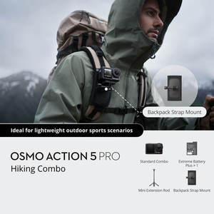 DJI Osmo Action 5 Proコンボ4Kアクションカメラ用1/1.3 \ "防水広角タッチスクリーンフェイストラッキング用センサー
