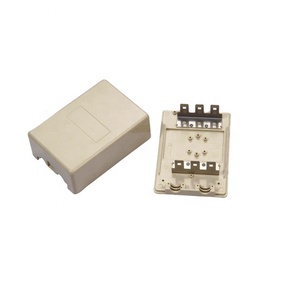 Caja de distribución de piezas de telecomunicaciones para interiores de 30 pares con marco de montaje trasero de 3 pares - Product Image 1