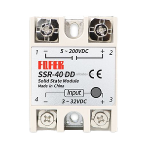 SSR-10DD SSR-25DD SSR-40DD SSR-100DD 10A 25A 40A 100Aソリッドステートリレーモジュール3-32V入力DC 5-200V DC出力 - Product Image 1