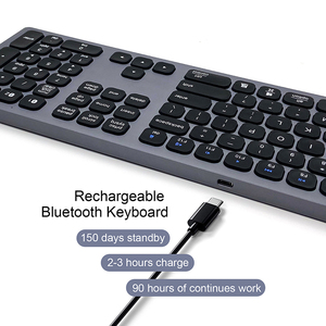 Aluminum Teclado Rechargeable 7 Color Rgb Backlit Bluetooths Aluminium <strong>Keyboard</strong> <strong>bluetooth</strong> Computer <strong>Keyboard</strong> Wireless <strong>Keyboard</strong> - Product Image 4