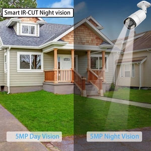 XONZ 4K 8MP POE IP Smart AI Face Detection sicurezza LED visione notturna Audio Video sorveglianza telecamere di sicurezza CCTV impermeabili - Product Image 4