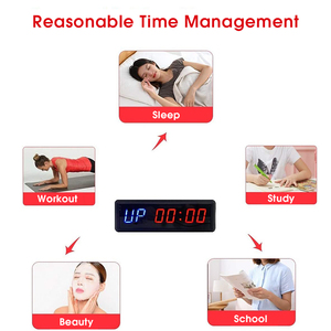 Hot Sale Good Quality Multi-functional Sport Training 4 Inch 6 Digits <strong>LED</strong> Gym Interval <strong>Timer</strong> - Product Image 6