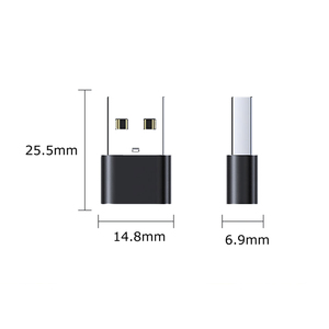 Adaptador de aleación para ordenador y teléfono móvil, convertidor USB 2,0 a tipo C, salida de CC para teléfono y ordenador - Product Image 6