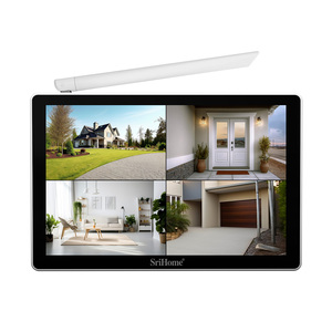 4-kanaals draadloze NVR-kit met WIFI High-definition 5MP 10,1-inch touchscreen beveiligingsbewakingssysteem - Product Image 2