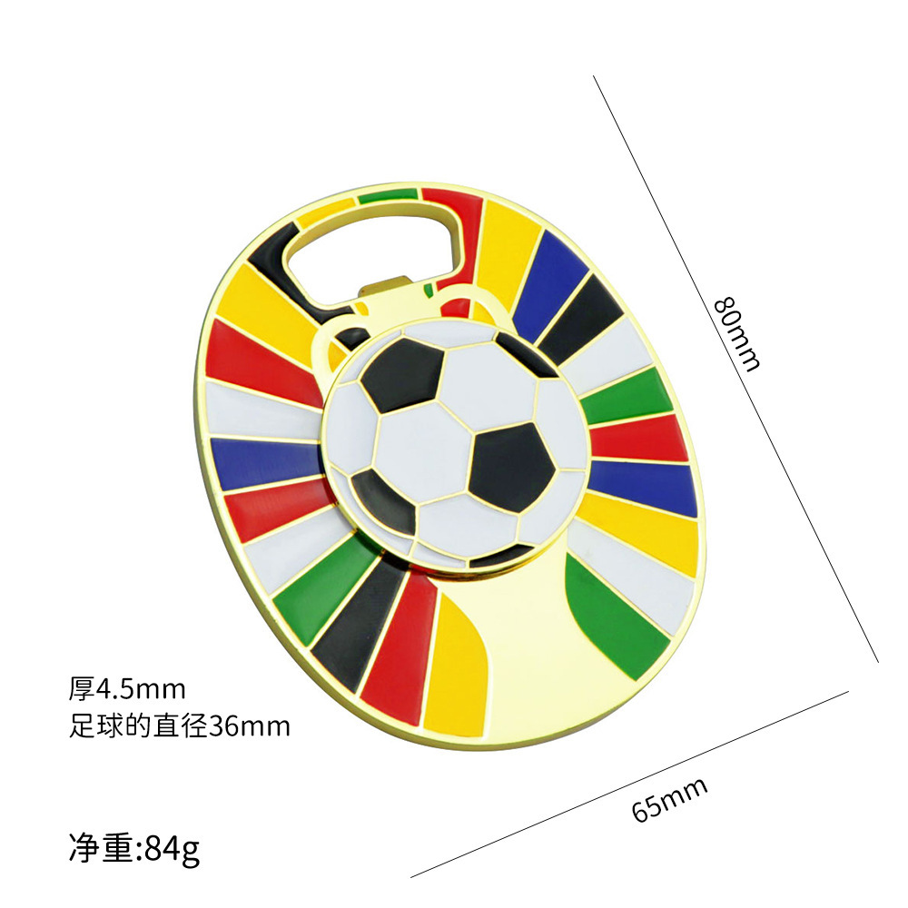 Ouvre-bouteille de football doré X-1728