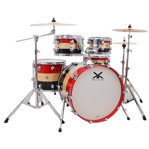 高品質のジャズドラムセットキット楽器教育楽器5ドラム1シンバル、初心者向けの小さなスツールドラムスティック付き - Product Image 1