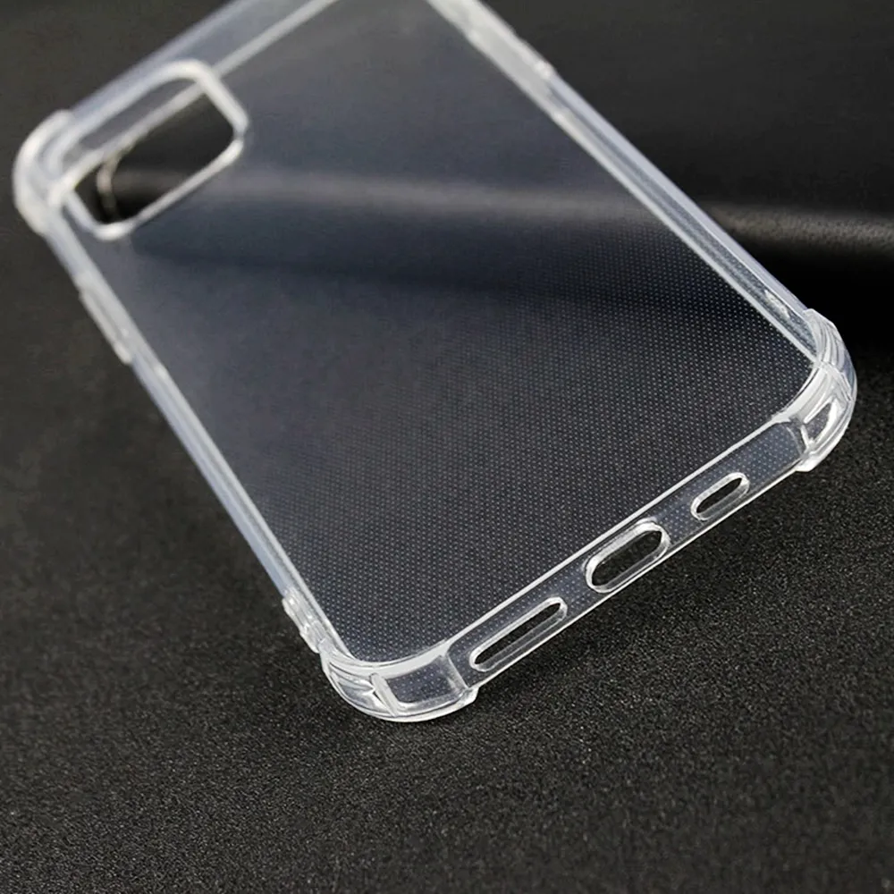 Hoge Kwaliteit 1Mm Schokbestendige Case Voor Iphone 15 14 Pro 12 13 Pro Max Case Transparant TPU Telefoon Hoesje Voor Iphone 11 Xs Max 7 8 Plu
