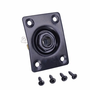 Quảng trường phong cách Jack tấm Guitar Bass Jack 1/4 đầu ra đầu vào jack cho LP SG Tele guitar điện chrome đen vàng - Product Image 5