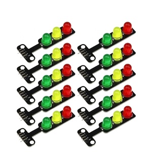 eParthub Mini-LED-Strassenlichtmodul rot gelb grün 5mm 5V Strassenlicht-LED-Anzeige E-Learning Bausteinprogrammierung - Product Image 1