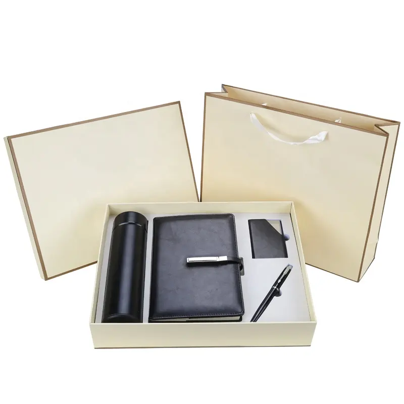 Set regalo per anniversario aziendale promozionali personalizzati con penna in metallo per diario e taccuino set di regali per stampa personalizzati