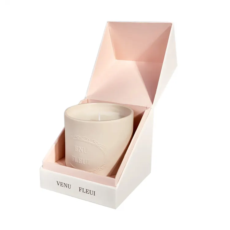 Vela pequeña perfumada de tamaño personalizado, caja de regalo, vela de lujo vacía, embalaje para velas