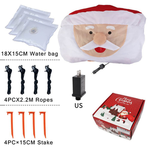 Biểu Tượng Tùy Chỉnh Giáng Sinh Trang Trí <span class=keywords><strong>Inflatable</strong></span> Santa Búp Bê Nhà Máy Bán Buôn 6ft Cao Giáng Sinh <span class=keywords><strong>Inflatable</strong></span> Trang Trí Với Ánh Sáng LED - Product Image 4