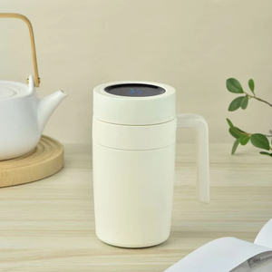 爆発の人気スマートサーモスコーヒーマグLED温度表示ハンドル付き480MLカップステンレス鋼絶縁タンブラー - Product Image 5