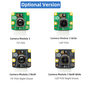 <strong>Raspberry</strong> <strong>Pi</strong> <strong>Camera</strong> Module <strong>3</strong> IMX708 Auto-Focus 75/120 Degree FOV Highly Detailed Optional Optional NoIR Version for <strong>Pi</strong> 4B 3B+ 3B