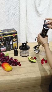 4 in 1 Blender seti 4 bıçak gümüş yüksek hızlı Blender çok fonksiyonlu ticari mikser el mikseri - Product Image 2