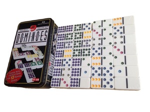 Sonsuz eğlenceli Gamblers için net baskı ile 55 adet klasik Domino seti dayanıklı melamin malzeme - Product Image 3