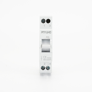 1P 63A MTSデュアルパワー手動転送スイッチDINレールモジュラー変換スイッチラッチ回路ブレーカ2P3P4P - Product Image 1