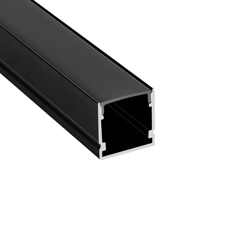 B-A2020 profilo a barra in alluminio estruso nero, canale di inquadratura in alluminio per l'illuminazione della parete di fondo di soffitto