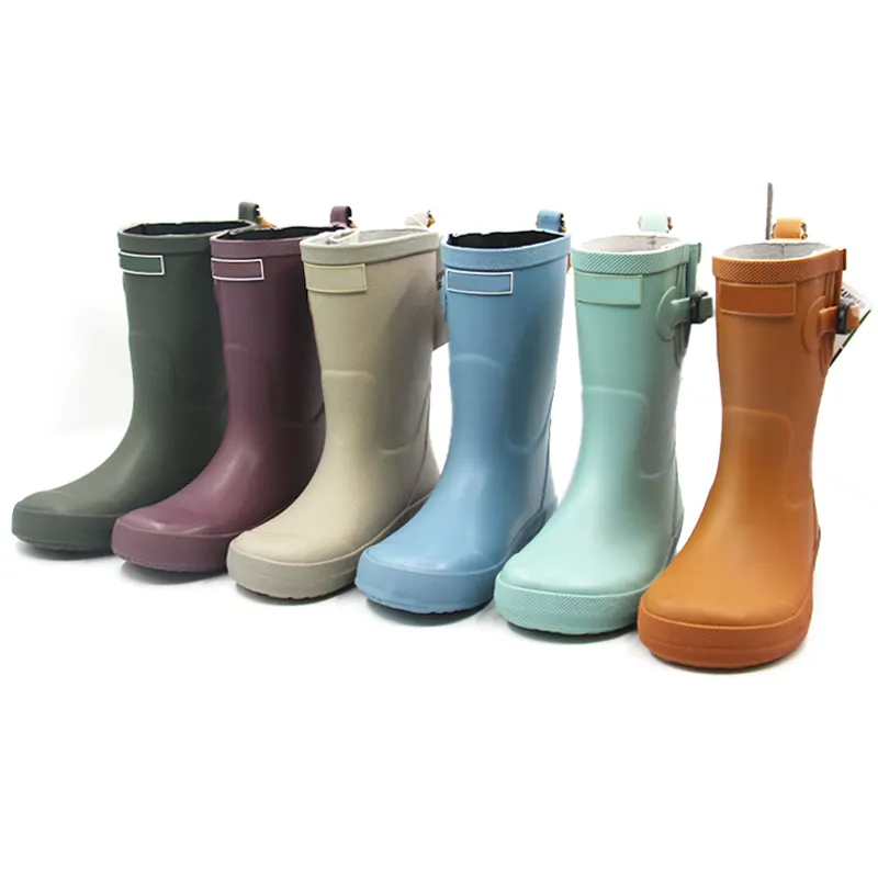 Toptan su geçirmez Toddler kız kauçuk çocuklar Wellies yağmur sakız botları çocuklar için