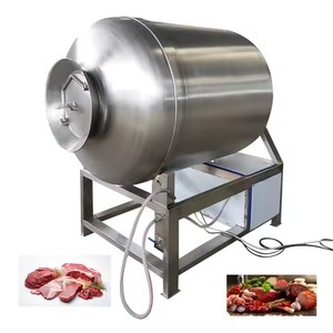 High-Efficiency Drum-Type Vacuum Meat Mixer - Automatic Meat &amp; Sauce Mixer with Discharging <strong>Function</strong> for Kneading &amp; Marinating - Product Image 1