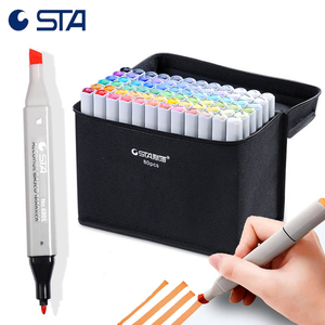 STA Alcohol Based Color <strong>Marker</strong> Dual <strong>Nibs</strong> for Art Design Industrial Design, Comic Design, Illustrations and Etc - Product Image 5