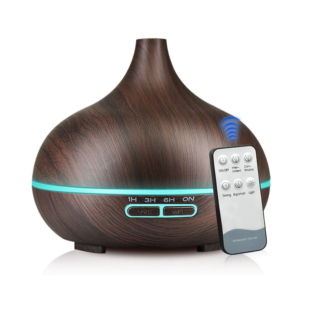 Diffuseur d'arôme électrique de vente chaude 400ml 7 couleurs lumières diffuseur d'huile essentielle à ultrasons aromathérapie pour chambre