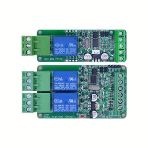 5V 12V 24V Modbus Rtu 1 Módulo de relé de 2 canales Comunicación RS485 TTL 1 Módulo de relé de entrada de 2 vías - Product Image 2