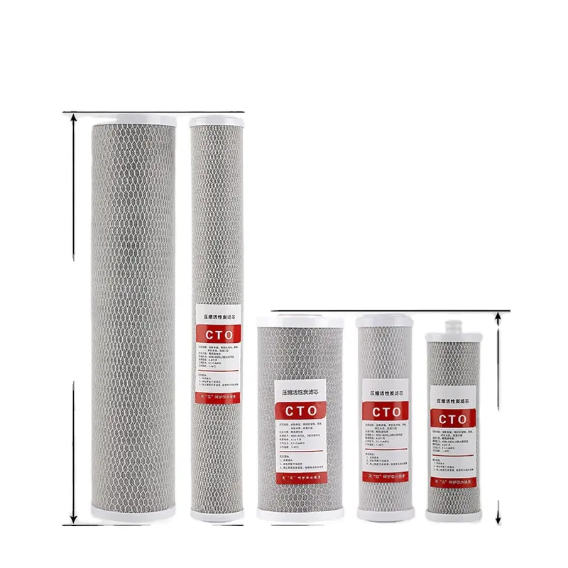 pre activated carbon cto filter cartridge water purifier granular activated carbon cto filter cartridge price activated