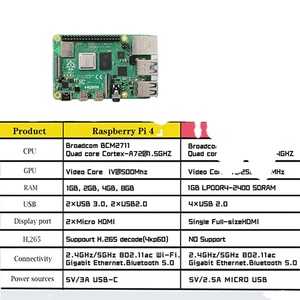 Hot sale Raspberry pi 4 4GB model 8gb 3b <strong>pico</strong> kit zero w raspberry pi 3 model b zero <strong>computer</strong> 8gb raspberry pi 4