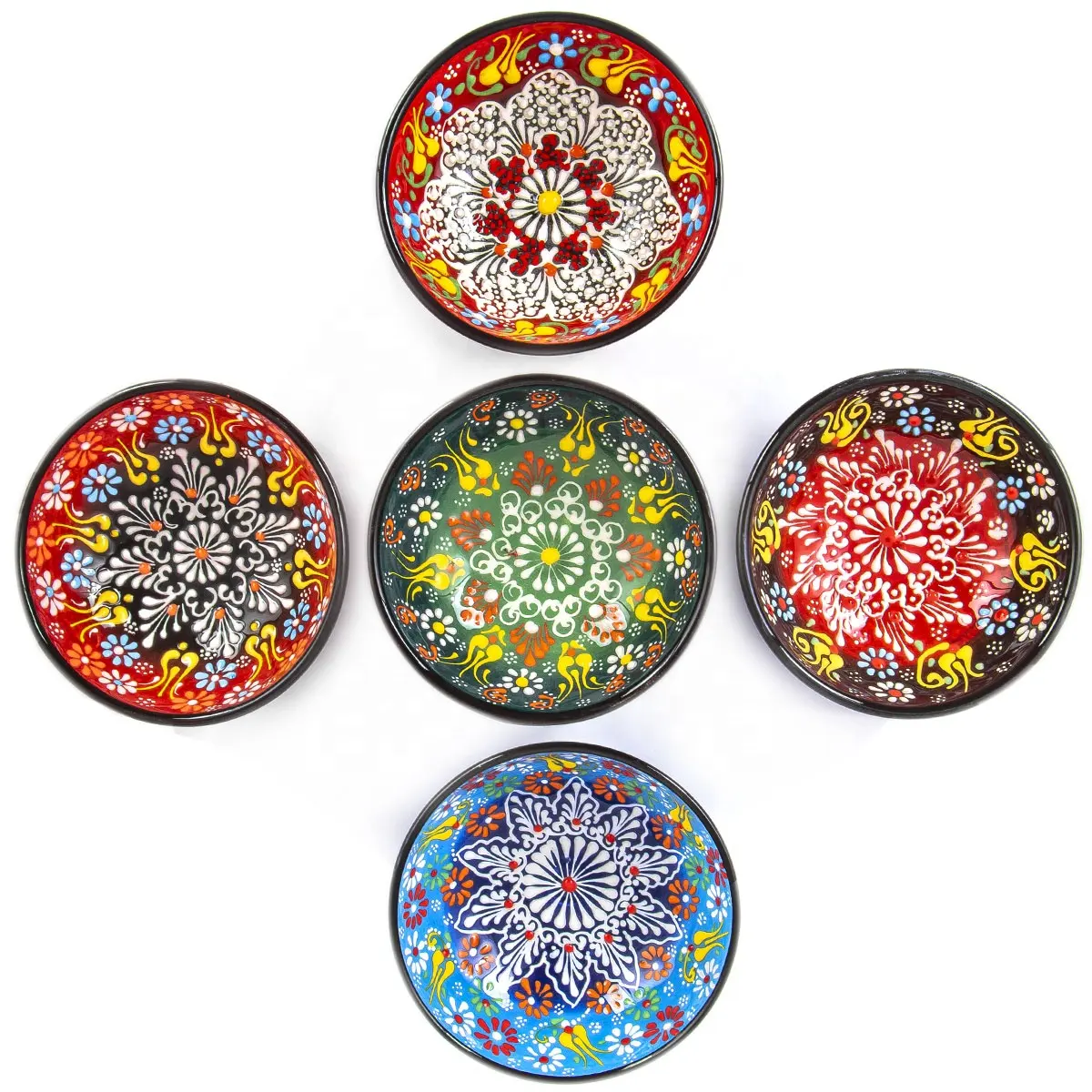 Hand Made - Painted Turkish Ceramic 5 cm Bowl