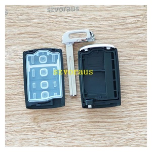 K-ia için 3 + 1 düğme akıllı anahtar kapak ile acil anahtar KK10 logo olmadan 4-Key işaretsiz kilit + kilidini + SUV tutun - Product Image 3