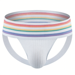 Design Tailleband Heren Sexy Open Rug Ondergoed Gebreide Beren Ondergoed Sexy Strings Ademende Gay Jockstrap Voor Mannen - Product Image 1