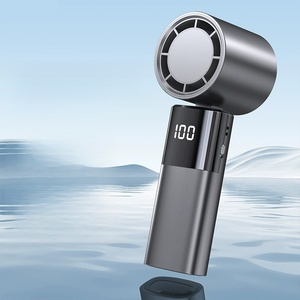25พัดลมพกพาขนาดเล็ก USB W50ล่าสุด, พัดลมมือถือเทอร์โบพร้อมความเร็ว100ปรับได้พัดลมกลางแจ้งขนาดเล็กชาร์จด้วย USB แหล่งจ่ายไฟจากแบตเตอรี่ - Product Image 1