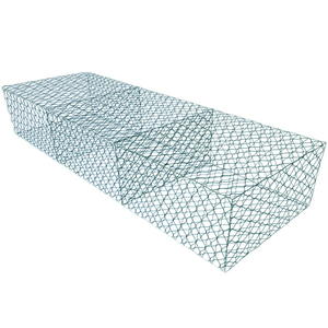 Reticolato di gabbione saldato a prova di esplosione scatola esagonale a basso tenore di carbonio reticolato di gabbione facilmente assemblato - Product Image 1