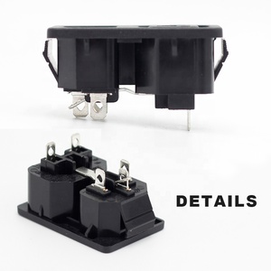 15A 250VAC IEC 60320 C13 C14组合插座2合1电源插座 - Product Image 6