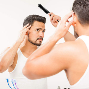 Kadınlar için naylon sıçan kuyruk fırça seti üç sıra Salon fırçalar için geri penye, alay saç fırçası kenar kontrol aracı kıl tarak - Product Image 3