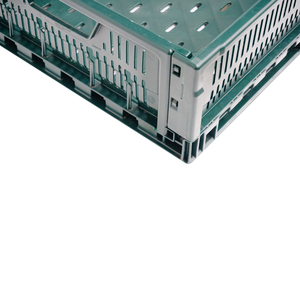 สไตล์ตาข่ายการเกษตรภาชนะพับได้กล่องเก็บพับได้ผักผลไม้ลังพลาสติกพับได้ - Product Image 4