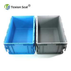 TX-TB008 Heavy Duty Large Warehouse Storage Stackable Plastic <strong>Container</strong> <strong>Stack</strong> <strong>and</strong> <strong>Nest</strong> Tote with Lid - Product Image 6