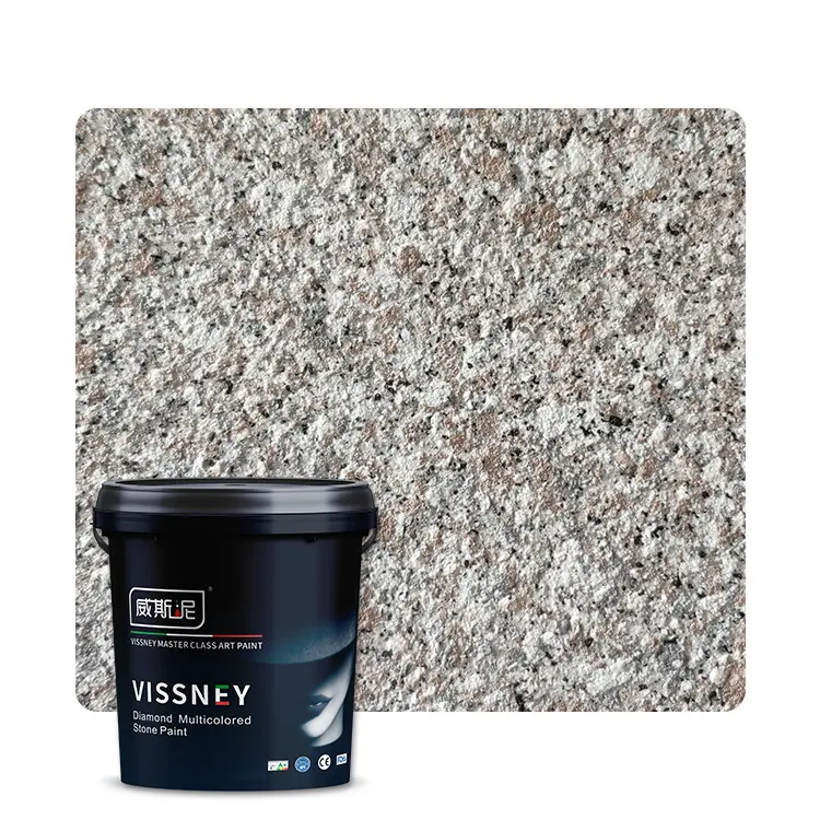 Vissney-pintura en aerosol de granito líquido para pared, revestimiento en aerosol para exteriores